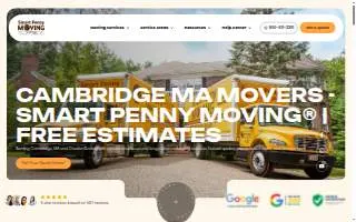Smart Penny Moving of Reading website
