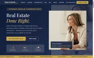 Susan Gormady, Realtor with Classified Realty, Reading website