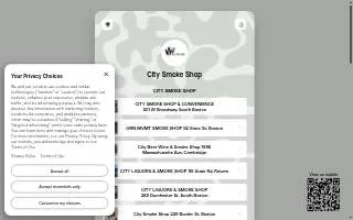 City Liquors & Smoke Shop website