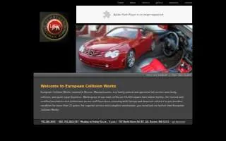 European Collision Works website