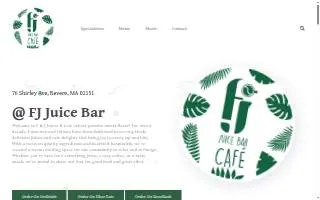 F&J Juice Bar Cafe website