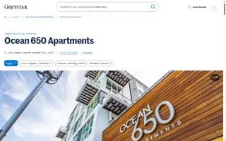 Ocean 650 Apartments website