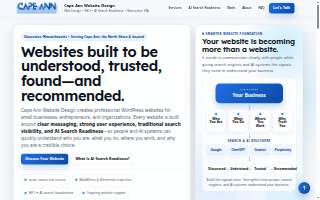 Cape Ann Website Design of Rockland