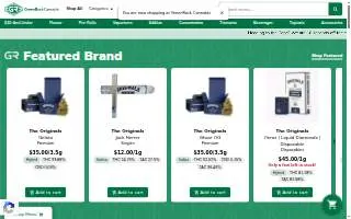 GreenRock Cannabis website