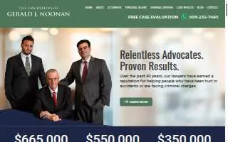 Law Offices of Gerald J. Noonan website