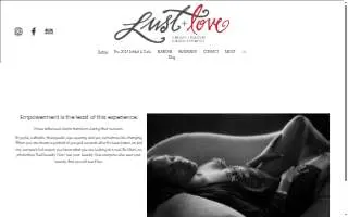 Lust + Love Boudoir | A Portrait Experience website
