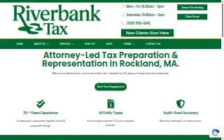 Riverbank Tax website