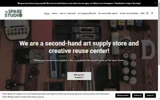 The Spare Studio website