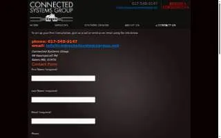 Connected Systems Group website