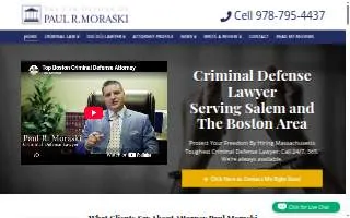 Criminal Defense Lawyer Paul R. Moraski website