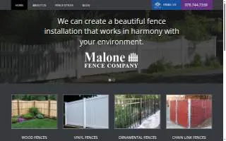 Malone Fence Company of Salem website