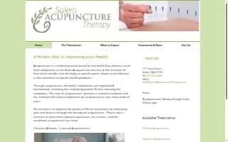 Salem Acupuncture Therapy website