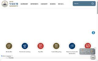 Salem City Building Inspector website