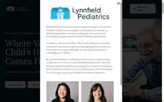 Lynnfield Pediatrics of Saugus website