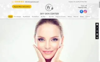 Sky Skin Center website