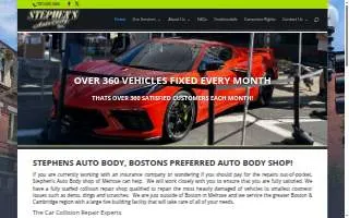 Stephen's Auto Body Inc. of Saugus website