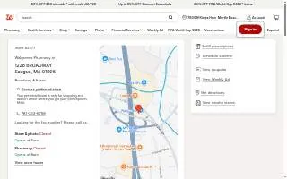 Walgreens of Saugus website