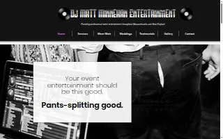 DJ Matt Minnehan Entertainment of Scituate website