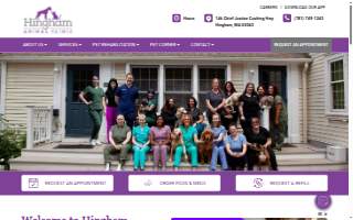Hingham Animal Clinic website