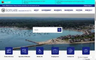 Scituate Town Hall website