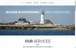 Seaside Bookkeeping and Associates website