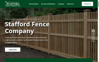Stafford Fence Company Inc. of Scituate