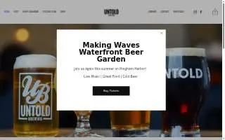 Untold Brewing - Scituate website