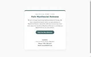 Falk Physical Therapy website