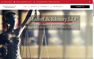 Madoff & Khoury LLP of Sharon
