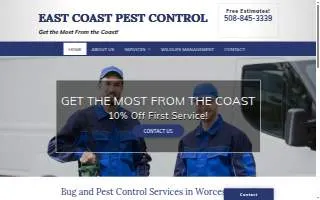 East Coast Pest Control website