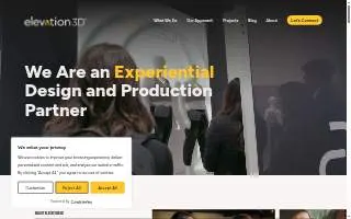 Elevation3D Boston Trade Show Displays & Event Management website