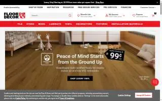 Floor & Decor of Shrewsbury website
