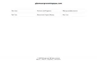 Glamour Grooming and Spa of Shrewsbury website