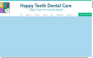 Happy Teeth Dental Care, PC website