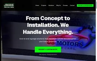 Jmass Printing website