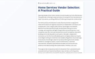 Precision Home Services of Shrewsbury website