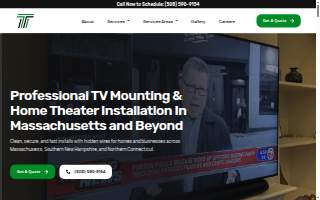 Topline TV Mounting and Home Theater Services of Shrewsbury