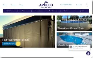 Apollo Pools and Spas of Somerset website