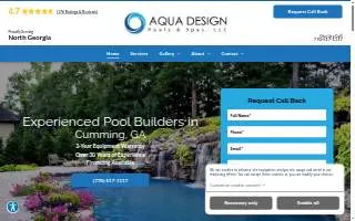 Aqua Design Pools & Hardscapes website