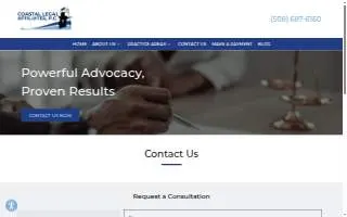 Coastal Legal Affiliates, P.C. website