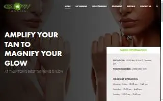Glow Tanning Center website
