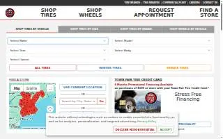 Town Fair Tire of Somerset website