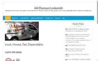 AA1 Discount Locksmith of Somerville website