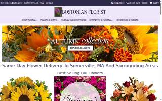 Bostonian Florist website