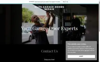 Elite Garage Doors Repair Somerville website
