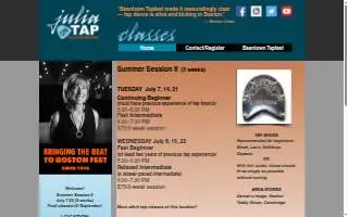Julia On Tap website