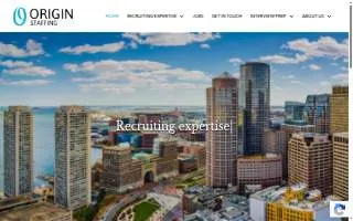 Origin Staffing of Somerville website