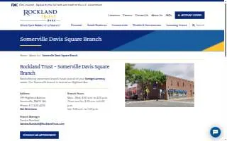 Rockland Trust Bank of Somerville website
