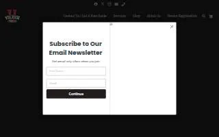 VilleSide Customs website