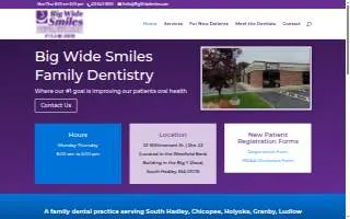Big Wide Smiles Family Dentistry website
